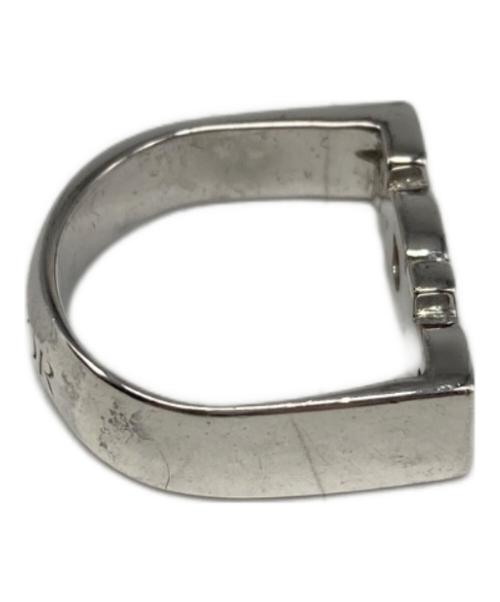 Dior（ディオール）Dior (ディオール) Metal Logo Ring シルバー サイズ:Mの古着・服飾アイテム