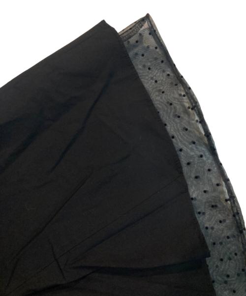 OHESHIO（オヘシヲ）OHESHIO (オヘシヲ) FLARE LAYERED BANDING SKIRT ブラック サイズ:FREEの古着・服飾アイテム