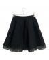 OHESHIO (オヘシヲ) FLARE LAYERED BANDING SKIRT ブラック サイズ:FREE：7000円