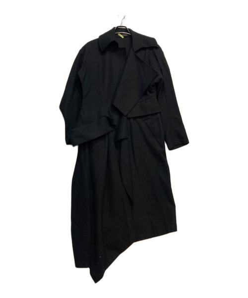 YOHJI YAMAMOTO（ヨウジヤマモト）YOHJI YAMAMOTO (ヨウジヤマモト) ウール ロング コート ブラック サイズ:Mの古着・服飾アイテム