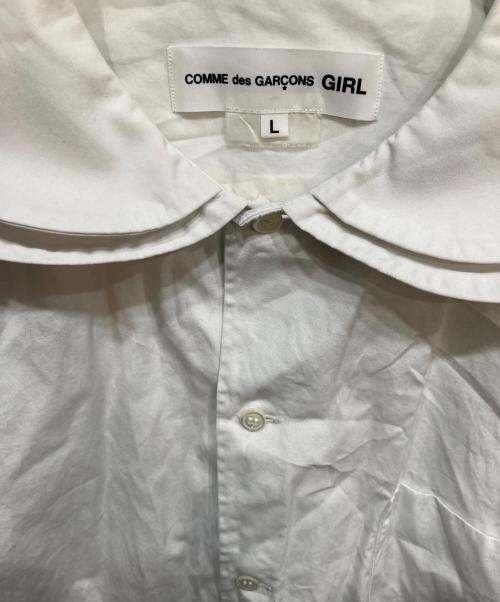 COMME des GARCONS GIRL（コムデギャルソンガール）COMME des GARCONS GIRL (コムデギャルソンガール) ブロードブラウス ホワイト サイズ:Lの古着・服飾アイテム