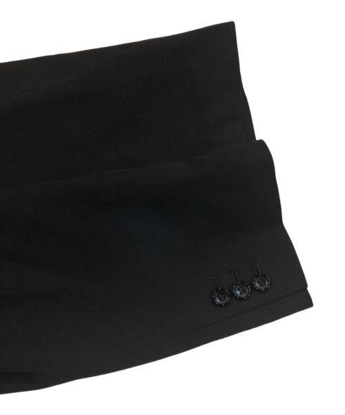 COMME des GARCONS（コムデギャルソン）COMME des GARCONS (コムデギャルソン) ウール　ギャバ　アシンメトリー　ジャケット ブラック サイズ:Sの古着・服飾アイテム