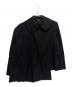 COMME des GARCONS（コムデギャルソン）の古着「ウール　ギャバ　アシンメトリー　ジャケット」｜ブラック