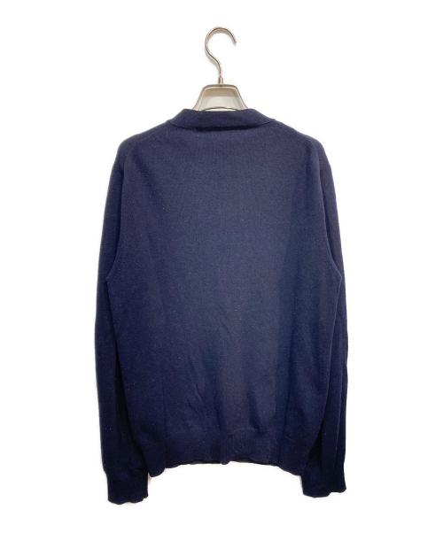 PLAY COMME des GARCONS（プレイコムデギャルソン）PLAY COMME des GARCONS (プレイコムデギャルソン) ハート パッチウール カーディガン ネイビー サイズ:Mの古着・服飾アイテム