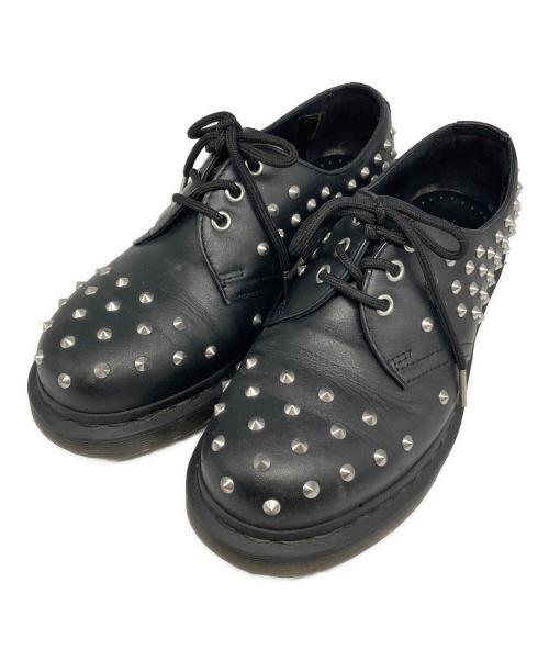Dr.Martens（ドクターマーチン）Dr.Martens (ドクターマーチン) スタッズ 3 ホールシューズ ブラック サイズ:EU38の古着・服飾アイテム