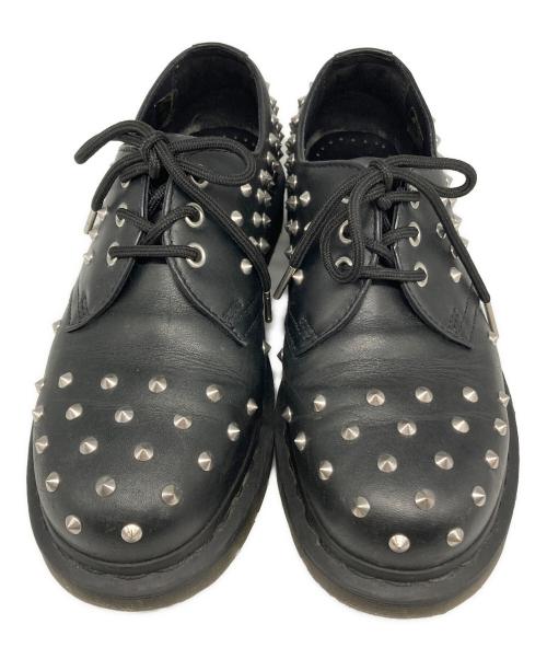 Dr.Martens（ドクターマーチン）Dr.Martens (ドクターマーチン) スタッズ 3 ホールシューズ ブラック サイズ:EU38の古着・服飾アイテム