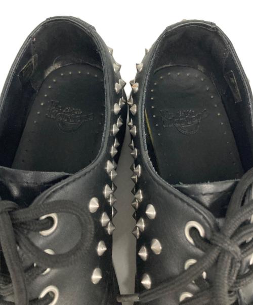 Dr.Martens（ドクターマーチン）Dr.Martens (ドクターマーチン) スタッズ 3 ホールシューズ ブラック サイズ:EU38の古着・服飾アイテム