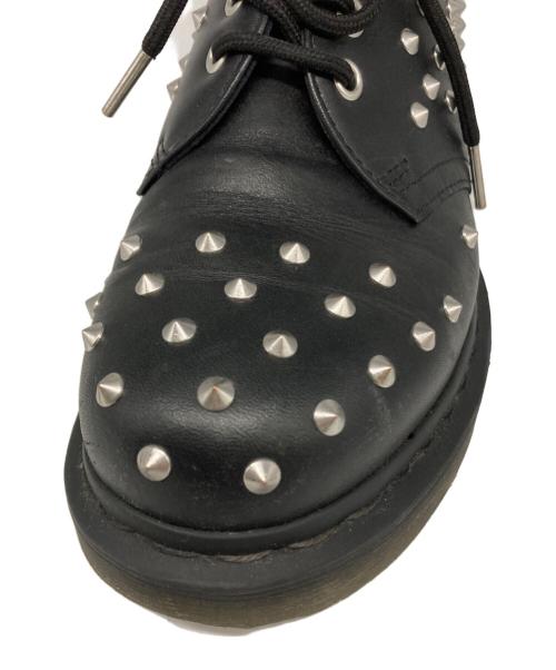 Dr.Martens（ドクターマーチン）Dr.Martens (ドクターマーチン) スタッズ 3 ホールシューズ ブラック サイズ:EU38の古着・服飾アイテム