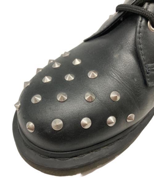 Dr.Martens（ドクターマーチン）Dr.Martens (ドクターマーチン) スタッズ 3 ホールシューズ ブラック サイズ:EU38の古着・服飾アイテム