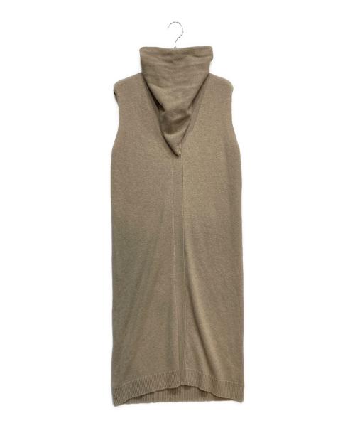HERMES（エルメス）HERMES (エルメス) ノースリーブワンピース ベージュ サイズ:Mの古着・服飾アイテム