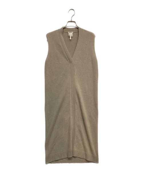 HERMES（エルメス）HERMES (エルメス) ノースリーブワンピース ベージュ サイズ:Mの古着・服飾アイテム