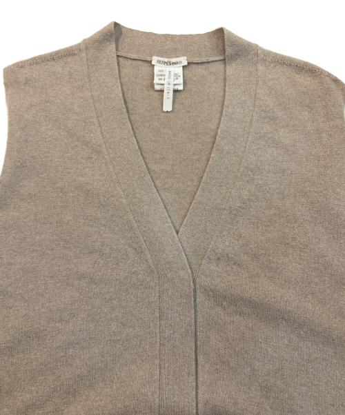HERMES（エルメス）HERMES (エルメス) ノースリーブワンピース ベージュ サイズ:Mの古着・服飾アイテム