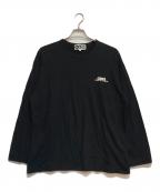 CDGシーディージー）の古着「OVERSIZED LONG SLEEVE T-SHIRT SMALL LOGO」｜ブラック