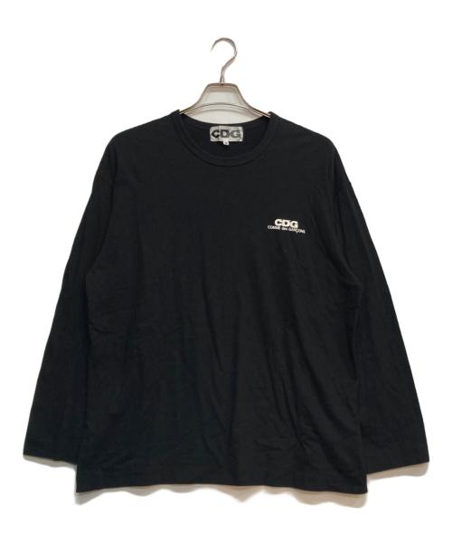 CDG（シーディージー）CDG (シーディージー) OVERSIZED LONG SLEEVE T-SHIRT SMALL LOGO ブラック サイズ:Sの古着・服飾アイテム