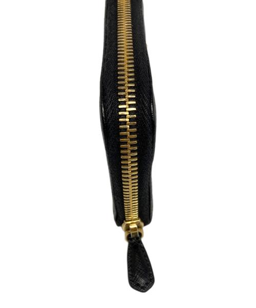 PRADA（プラダ）PRADA (プラダ) サフィアーノレザー コインケース ブラックの古着・服飾アイテム