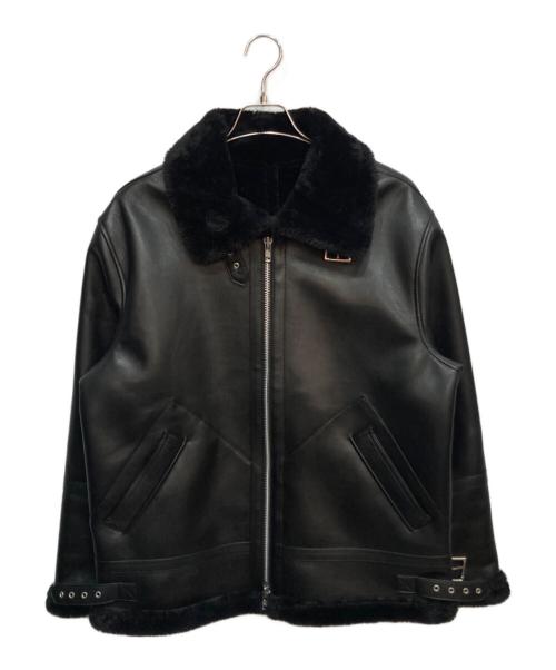 DOFFJASON（ドフジェーソン）DOFFJASON (ドフジェーソン) ソリッド トーン フリー ジャケット ブラック サイズ:XLの古着・服飾アイテム