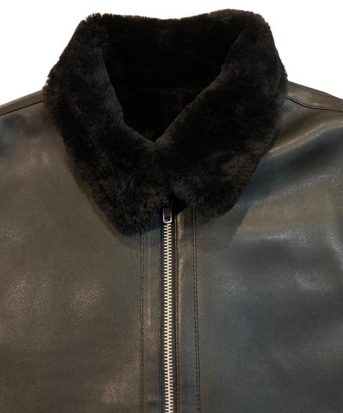 DOFFJASON（ドフジェーソン）DOFFJASON (ドフジェーソン) ソリッド トーン フリー ジャケット ブラック サイズ:XLの古着・服飾アイテム