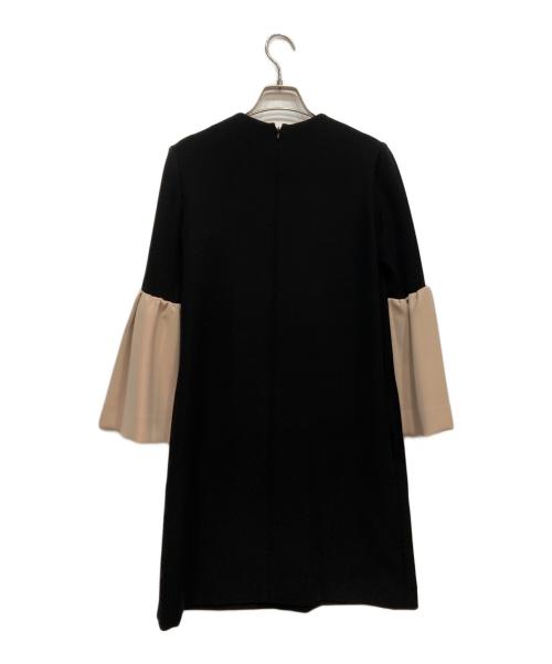 YOKO CHAN（ヨーコチャン）YOKO CHAN (ヨーコチャン) フレア スリーブ ワンピース ブラック サイズ:36の古着・服飾アイテム