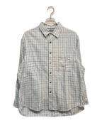 MAISON SPECIALメゾンスペシャル）の古着「Prime-Over Regular Collar Flannel Shirt」｜ホワイト