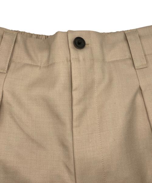 MAISON SPECIAL（メゾンスペシャル）MAISON SPECIAL (メゾンスペシャル) 4 Colors Chambray Washable Wool Baggy Wide Pants ベージュ サイズ:2の古着・服飾アイテム