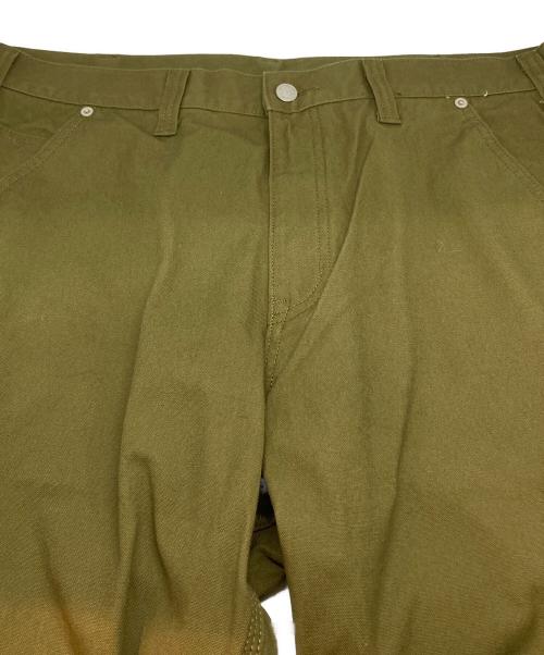 KOJIMA GENES（コジマジーンズ）KOJIMA GENES (コジマジーンズ) 富士金梅帆布 ペインター パンツ グリーン サイズ:Sの古着・服飾アイテム