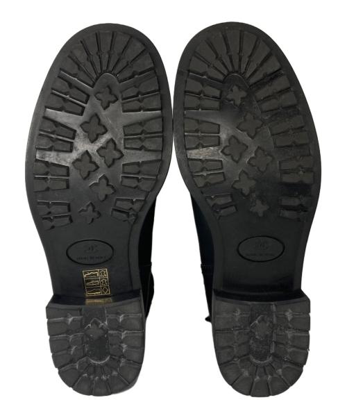 CHANEL（シャネル）CHANEL (シャネル) マトラッセ ムートン ブーツ ブラック サイズ: 38 1/2の古着・服飾アイテム