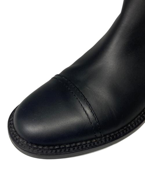 CHANEL（シャネル）CHANEL (シャネル) マトラッセ ムートン ブーツ ブラック サイズ: 38 1/2の古着・服飾アイテム