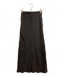 Noble（ノーブル）の古着「キュプラ ナロー Aライン スカート」｜グレー