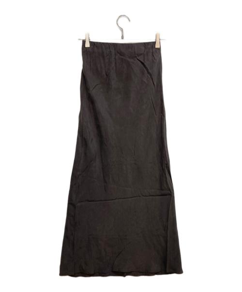 Noble（ノーブル）Noble (ノーブル) キュプラ ナロー Aライン スカート グレー サイズ:FREEの古着・服飾アイテム