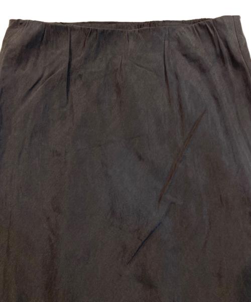 Noble（ノーブル）Noble (ノーブル) キュプラ ナロー Aライン スカート グレー サイズ:FREEの古着・服飾アイテム