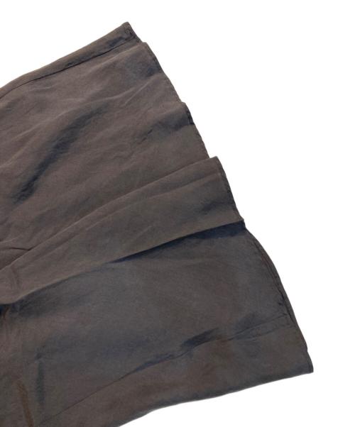 Noble（ノーブル）Noble (ノーブル) キュプラ ナロー Aライン スカート グレー サイズ:FREEの古着・服飾アイテム