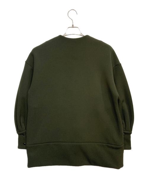 SHIPS any（シップスエニィ）SHIPS any (シップスエニィ) ダンボール コクーン ノーカラー コート グリーン サイズ:FREEの古着・服飾アイテム