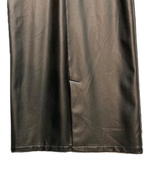 emmi（エミ）emmi (エミ) リサイクルレザージャンパーワンピース ブラック サイズ:1の古着・服飾アイテム