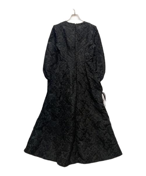 melt the lady（メルトザレディ）melt the lady (メルトザレディ) フラワー ジャガード ロング ドレス ブラック サイズ:FREEの古着・服飾アイテム