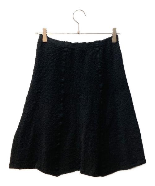 me ISSEY MIYAKE（ミーイッセイ ミヤケ）me ISSEY MIYAKE (ミーイッセイ ミヤケ) 膝丈スカート ブラック サイズ:FREEの古着・服飾アイテム