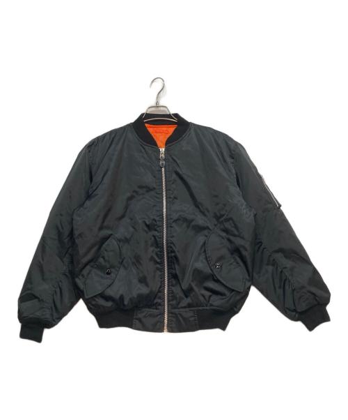U.S.AIR FORCE（ユーエスエアフォース）U.S.AIR FORCE (ユーエスエアフォース) MA-1ジャケット ブラック サイズ:Lの古着・服飾アイテム