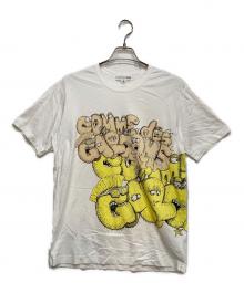 COMME des GARCONS SHIRT×KAWS（コムデギャルソンシャツ×カウズ）の古着「COMME des GARCONS x KAWS コムデギャルソン x カウズ プリント Tシャツ」｜グレー