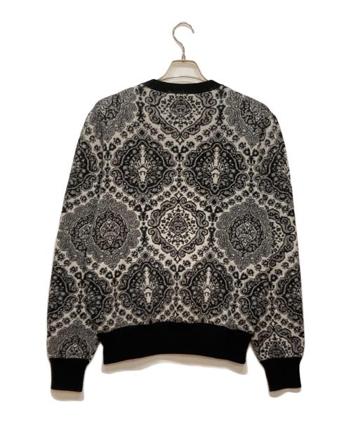 Dior（ディオール）Dior (ディオール) ペイズリー柄クルーネックニット グレー サイズ:Mの古着・服飾アイテム