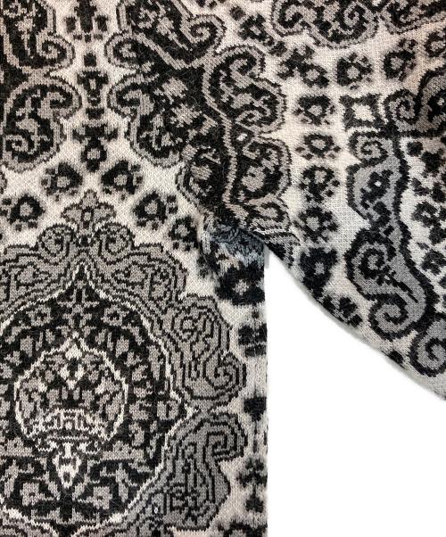 Dior（ディオール）Dior (ディオール) ペイズリー柄クルーネックニット グレー サイズ:Mの古着・服飾アイテム