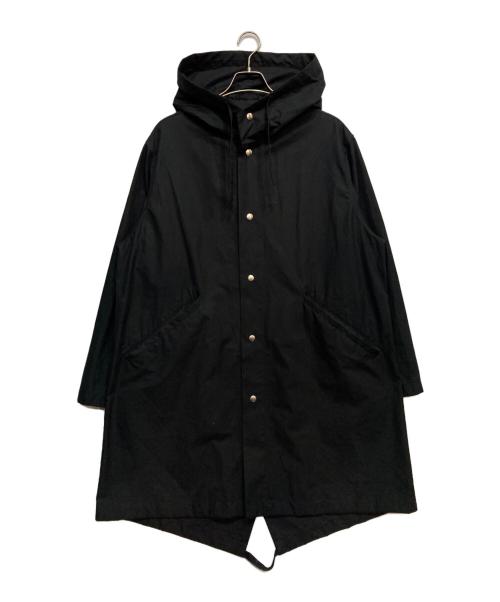 JIL SANDER（ジルサンダー）JIL SANDER (ジルサンダー) ワード ローブ バックロゴ フィッシュテール パーカー ブラック サイズ:4646の古着・服飾アイテム