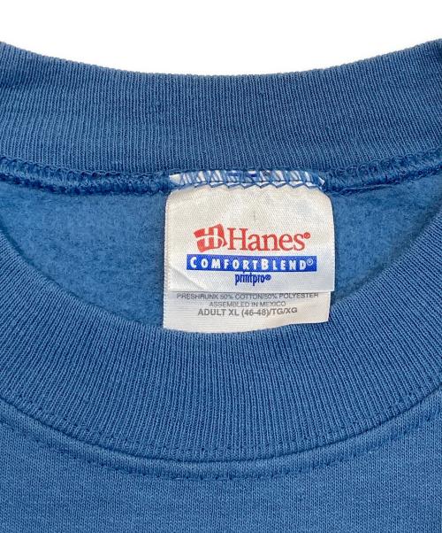 Hanes（ヘインズ）Hanes (ヘインズ) BETTY プリント スウェット ブルー サイズ:XLの古着・服飾アイテム