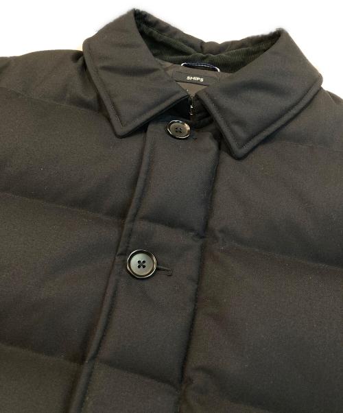 SHIPS（シップス）SHIPS (シップス) VANKS(R)加工 ウールジップボタンダウンジャケット ネイビー サイズ:Lの古着・服飾アイテム
