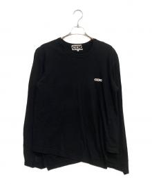 CDG（シーディージー）の古着「ロゴ ロング スリーブ カットソー」｜ブラック