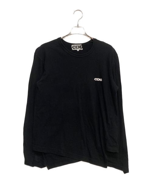 CDG（シーディージー）CDG (シーディージー) ロゴ ロング スリーブ カットソー ブラック サイズ:XLの古着・服飾アイテム