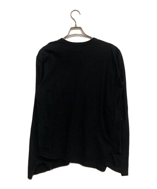 CDG（シーディージー）CDG (シーディージー) ロゴ ロング スリーブ カットソー ブラック サイズ:XLの古着・服飾アイテム