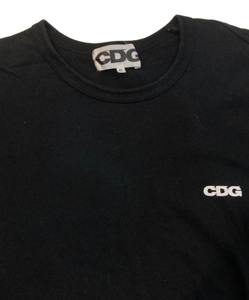 CDG（シーディージー）CDG (シーディージー) ロゴ ロング スリーブ カットソー ブラック サイズ:XLの古着・服飾アイテム