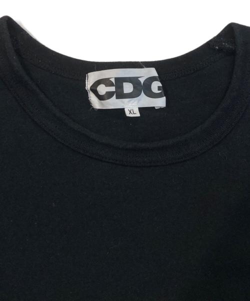 CDG（シーディージー）CDG (シーディージー) ロゴ ロング スリーブ カットソー ブラック サイズ:XLの古着・服飾アイテム