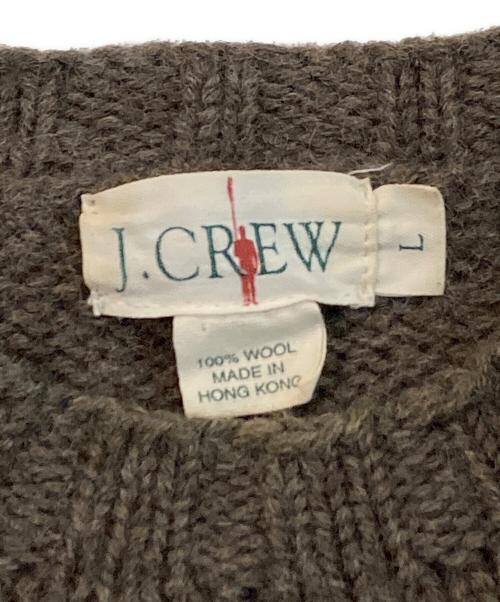J.CREW（ジェイクルー）J.CREW (ジェイクルー) ノルディック ウール ニット ブラウン サイズ:Lの古着・服飾アイテム