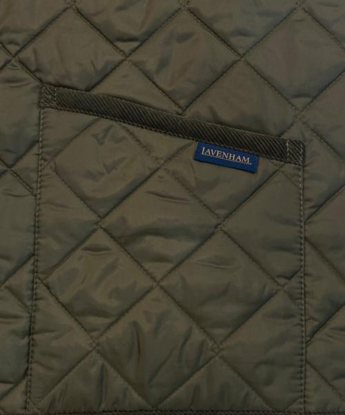 LAVENHAM（ラベンハム）LAVENHAM (ラベンハム) キルティング ベスト オリーブ サイズ:Lの古着・服飾アイテム