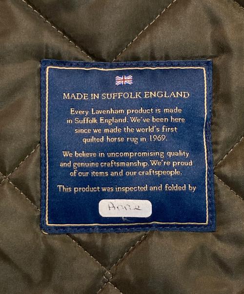 LAVENHAM（ラベンハム）LAVENHAM (ラベンハム) キルティング ベスト オリーブ サイズ:Lの古着・服飾アイテム